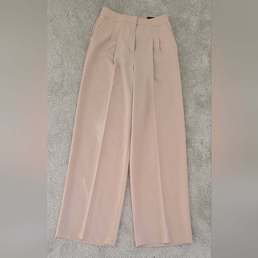 High Waisted Khaki Trousers trousers
